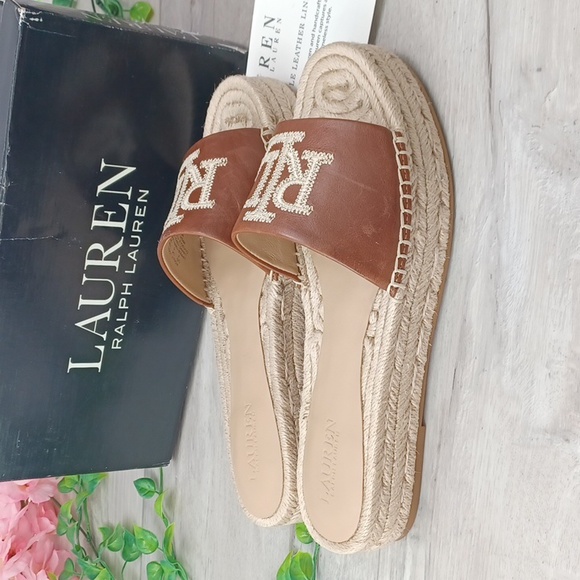 Ralph Lauren Polly Logo Espadrille NIB - Picture 3 of 10